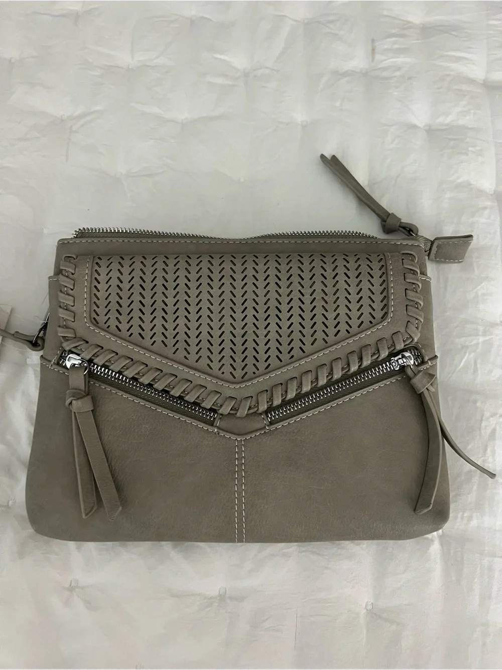 NWT Madison West Gray crossbody purse